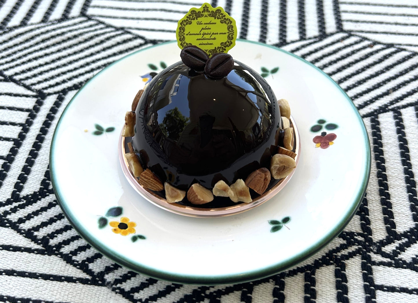 ピスタチオとミルクチョコムース